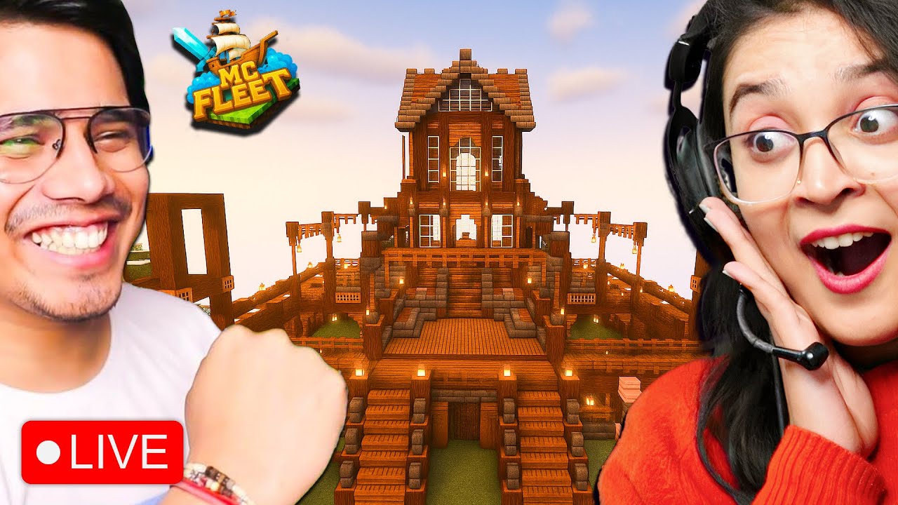🛑Making GamerFleet's House Live In mcFLEET Server 😍 Day 30 @GamerFleet ...