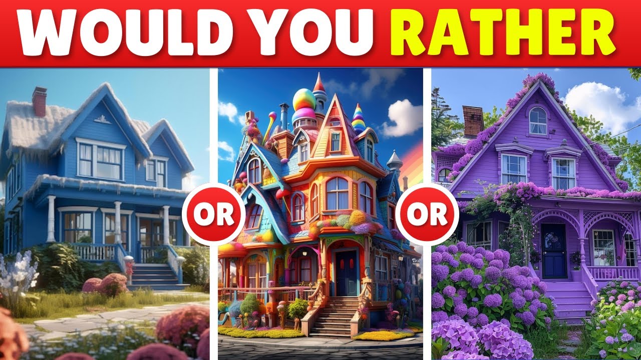 Would You Rather - Build Your Dream House 🏠🌈💞 Dolphin Quiz - YouTube