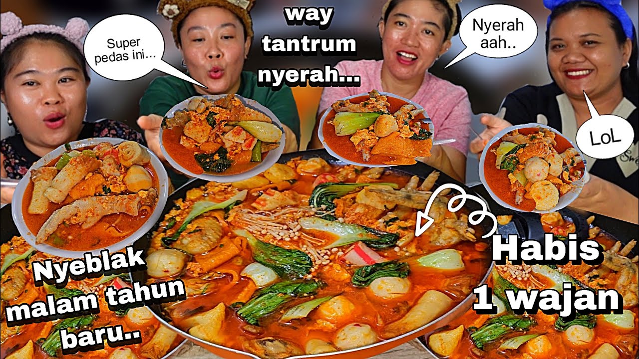 WAY TANTRUM MENYERAH🤣 MASAK SEBLAK SUPER PEDAS DIMALAM TAHUN BARU Bareng way winda dan kiki‼️