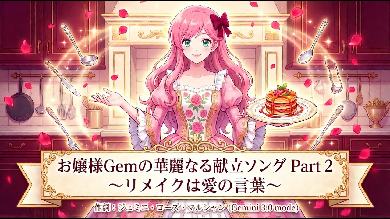 【番外編】 お嬢様Gemの華麗なる献立ソング Part 2　 ～リメイクは愛の言葉～