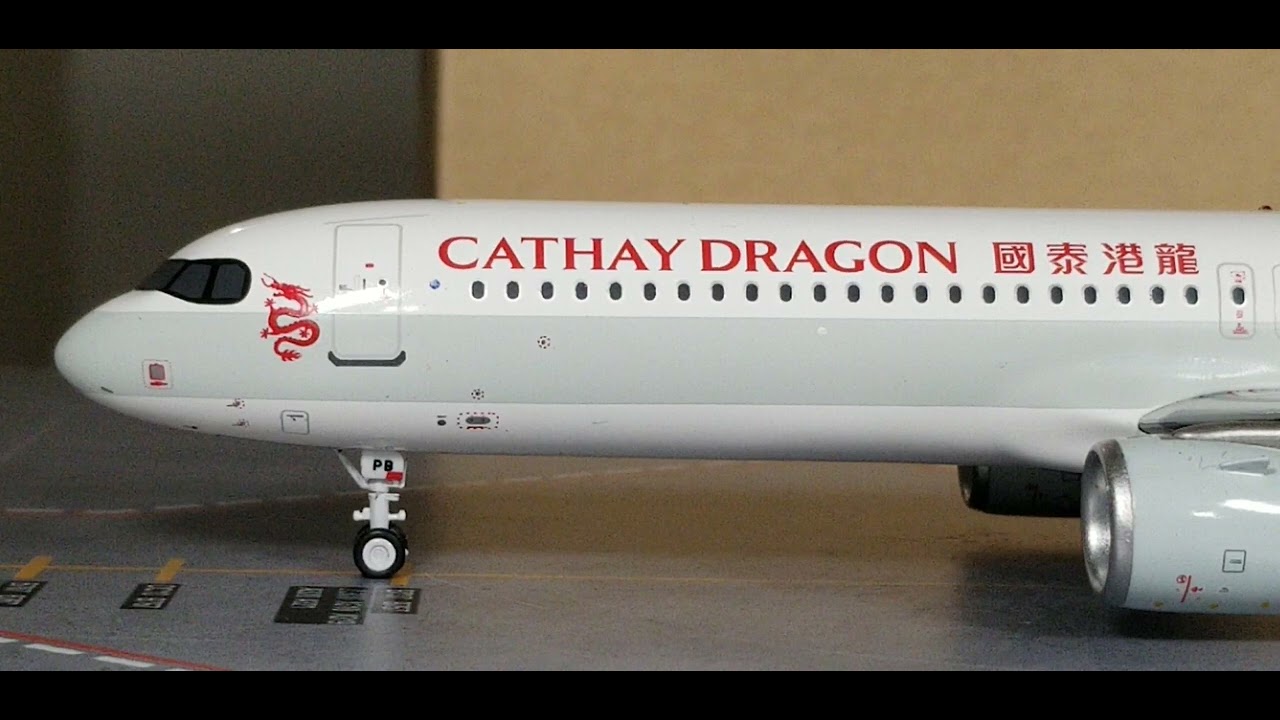 Inflight 200 Vintage Cathay Dragon A321NEO Featuring The Sharklets