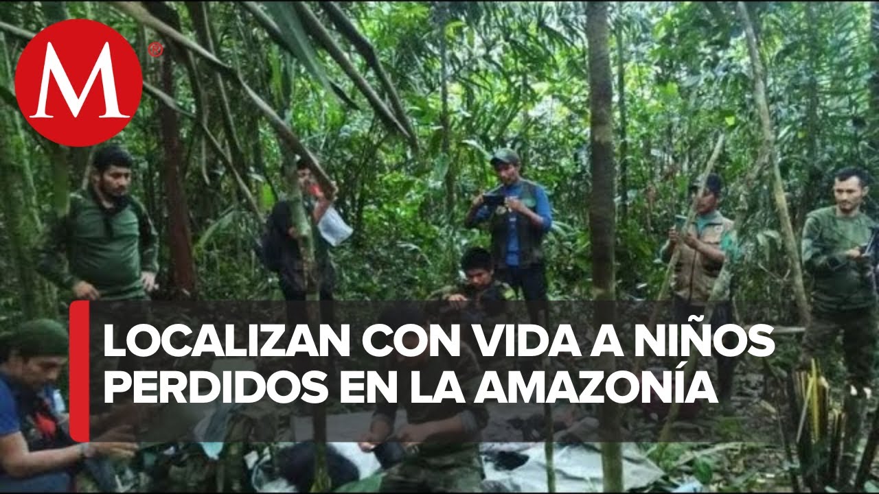 Encuentran a niños desaparecidos en la selva de Colombia; así