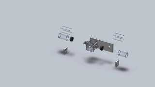 Exploded View of Dual Piston Crankshaft Water Pump