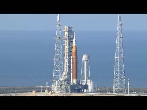 NASA Artemis II Launch - VAB Roof 4K