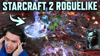 MASSIVE RTS BATTLES - StarCraft 2 Roguelike Campaign (Wizard Class)
