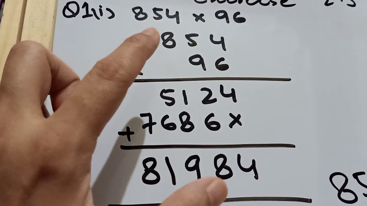 Multiplication And Division Exercise Solution Class 6 Urdu hindi