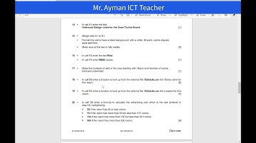 IGCSE - ICT -  Vlookup