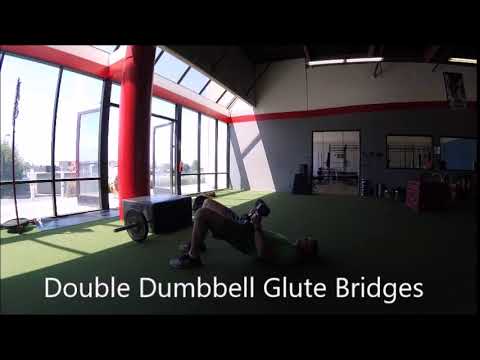 Double Dumbbell Glute Bridges