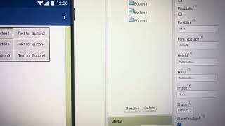 Create table Arrangement in MIT App Inventor