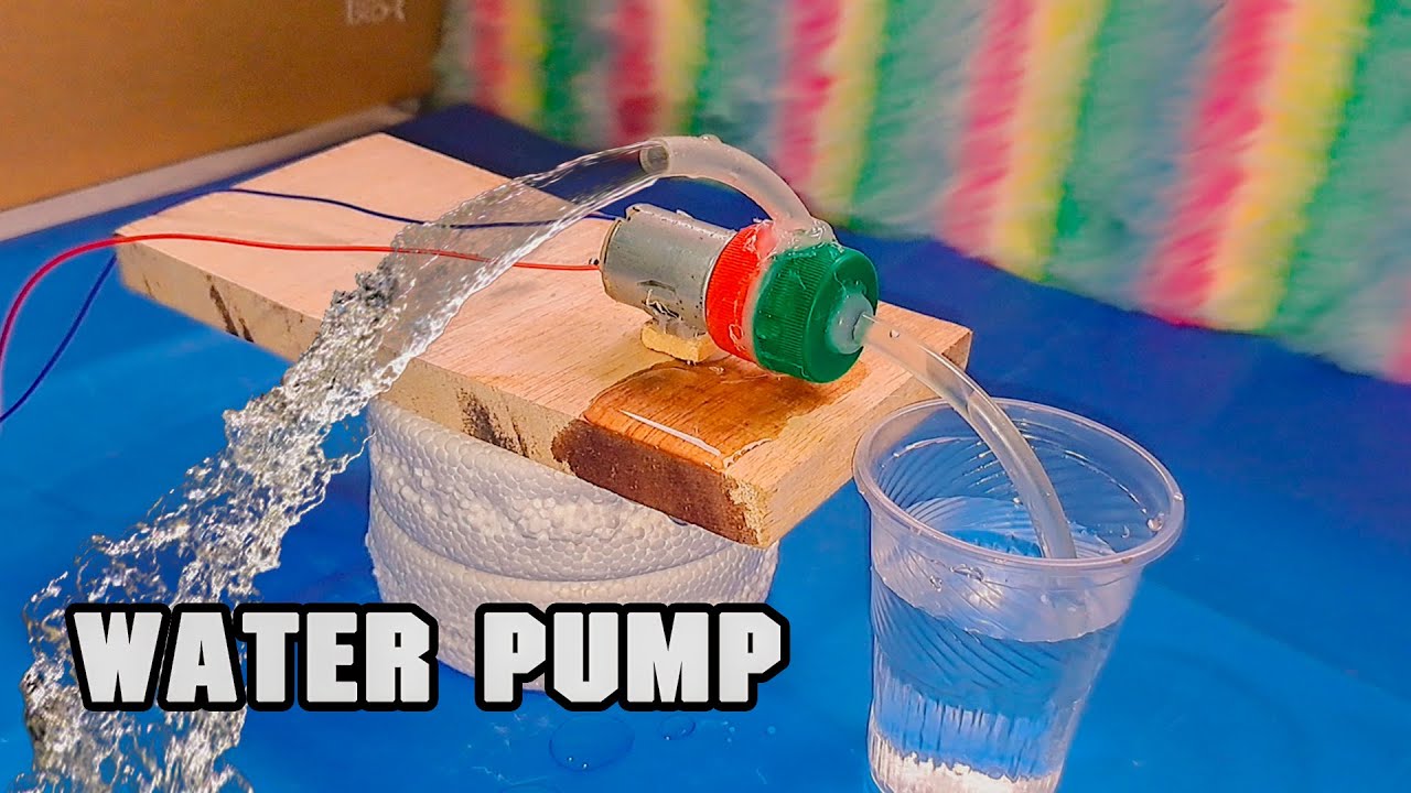 DIY Mini Water Pump | Runs on DC Current | Simple Science Project