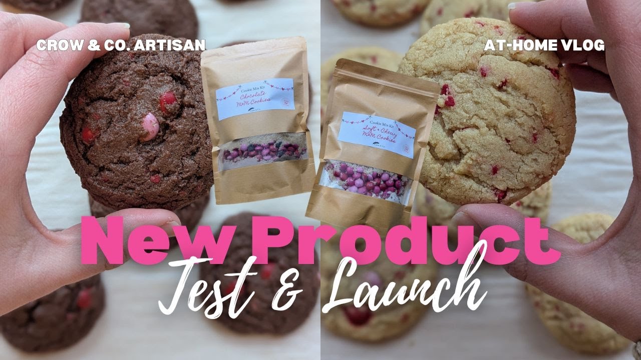 NEW PRODUCT LAUNCH | VALENTINE'S DAY COOKIE MIX KITS | CROW & CO ARTISAN