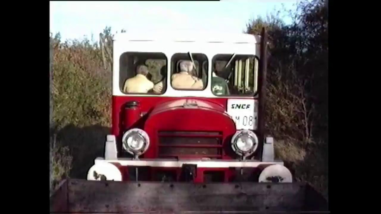 dernier voyage sur la voie ferrée Abbeville-Auxi le Château le 4 novembre 1989