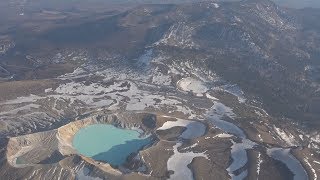 白根山の湯釜、レベル２に 観光ルート一部通行止め