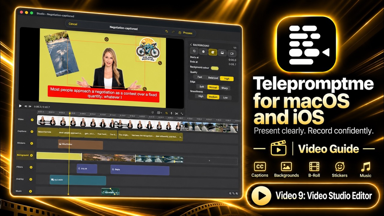 Telepromptme: 9 - Video Studio Editor