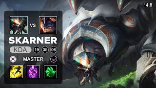 Skarner vs Rumble TOp - KR Master - Patch 14.8 Season 14