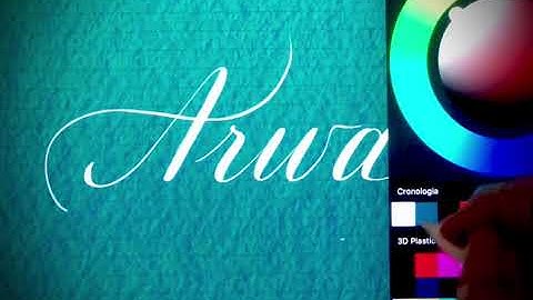 Copperplate calligraphy, tutorial: how I write your name #arwa