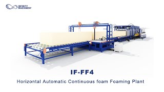 IF-FF4 Horizontal Automatic Continuous foam Foaming Plant - High Efficiency Automated Foaming Line