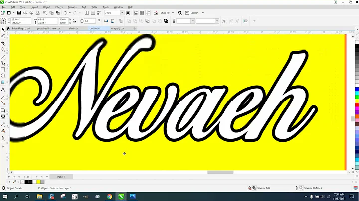 Trucchi CorelDRAW: creare un contorno intorno a un font