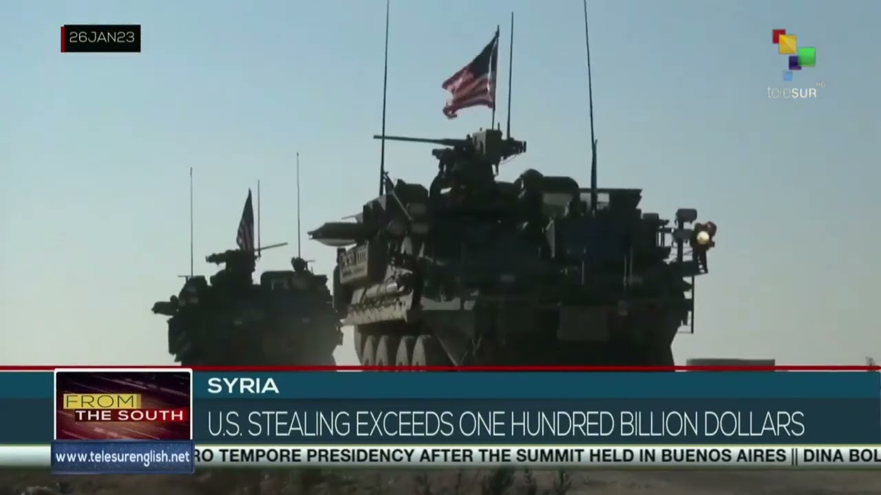 US stole more than $100 billion worth of resources from the Syrian people