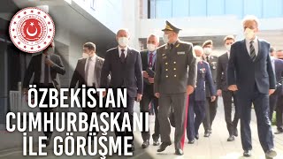 Millî Savunma Bakanı Hulusi Akar, Özbekistan Hurbaşkanı Shavkat Mirziyoyev Ile Görüştü