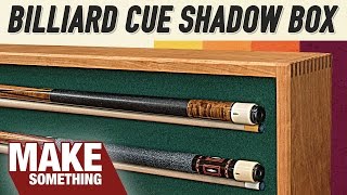 Thumbnail for Pool Cue Shadowbox Display | Tribute to Dad