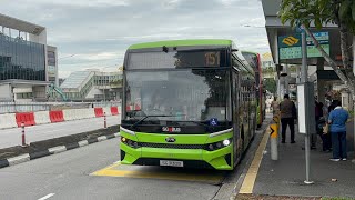 SBS Transit BYD BC12A04 (Batch 1) SG3130B on Service 151 departing Bus Stop 42051