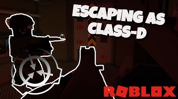 Escaping as a D-CLASS In PROJECT SCP | Roblox