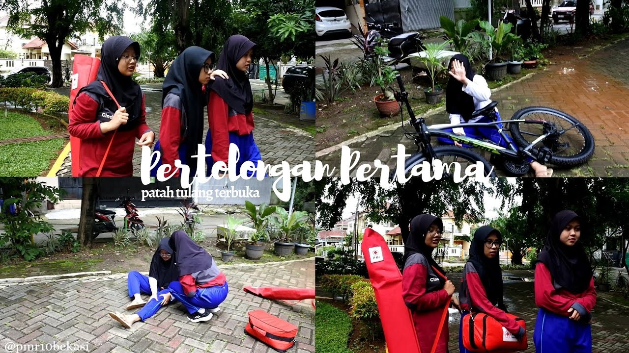 Pertolongan Pertama Pada Patah Tulang Terbuka || PMR SMAN 10 Bekasi