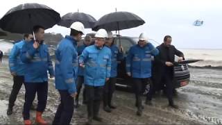 Bakan Arslan, Rize - Artvin Havalimanı Dolgu Sahasında İncelemelerde Bulundu