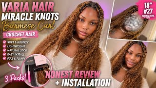 I Tried The Miracle Knots Everyone’s Talking About 😍 | Varia Hair Burmese Curl Review