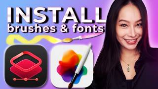 How to Install New Font and Brush in Pixelmator Pro screenshot 3