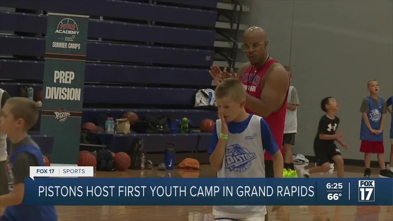 Pistons host first youth camp in Grand Rapids YouTube
