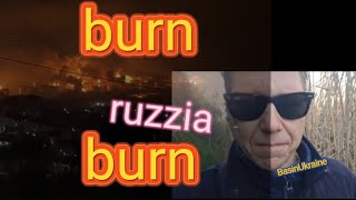 Dogwalk in Ukraine 20 April, burn Tuaps burn