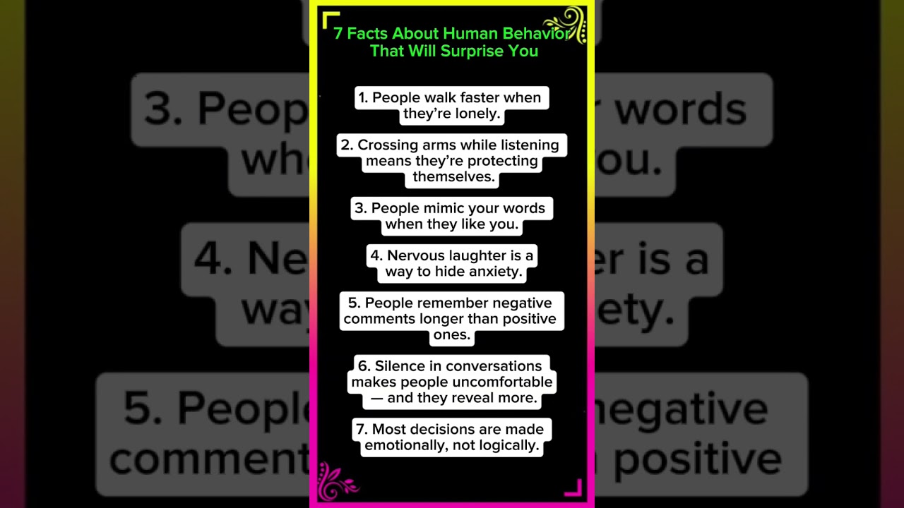 “7 Surprising Human Behavior Facts Backed by Psychology”