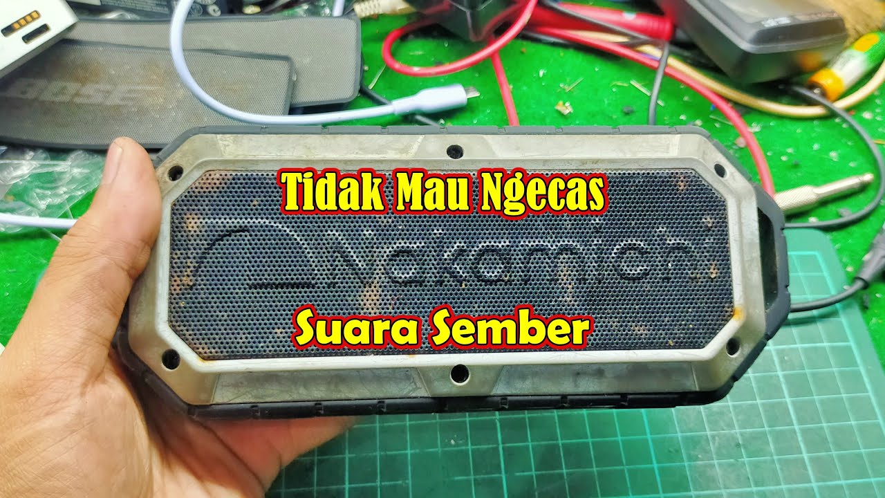 Servis Speaker Bluetooth Nakamichi Rusak Tidak Mau Ngecas dan Suara Sember