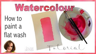 How to Paint a Flat Wash // Basic Watercolour Techniques