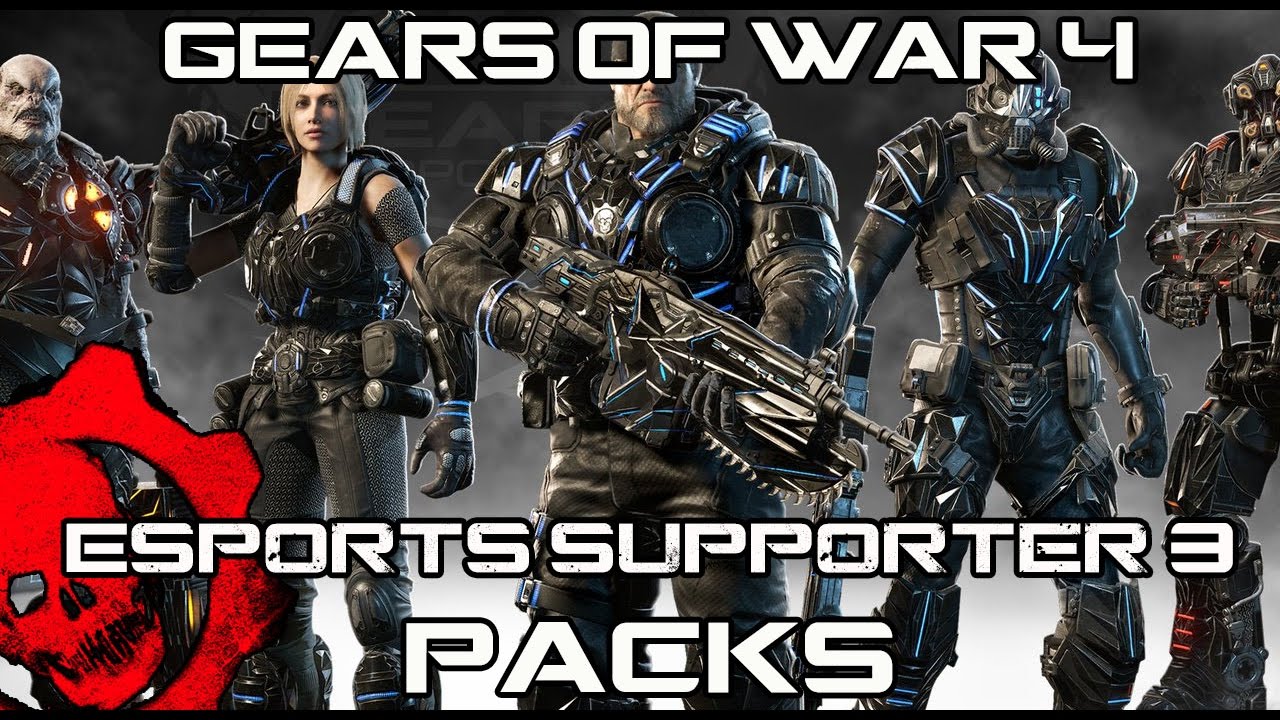 Gears of war 4 Esports Supporter pack 3 BLACK STEEL ANYA! YouTube