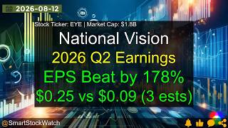 National Vision (EYE|$1.8B) - 2026 Q2 Earnings Analysis