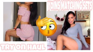  YOINS MATCHING SETS TRY ON HAUL || ANGEL GOWER