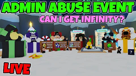 CHRISTMAS ADMIN ABUSE LIVE - Bubble Gum Simulator INFINITY