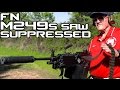 Suppressed FN SAW M249S with Jerry Miculek! | Super SlowMo 4K 60P