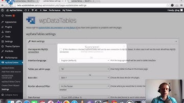 Configuring wpDataTables - WordPress Tables and Charts Plugin