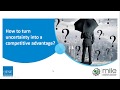 How to turn uncertainty into a competitive advantage? | Prof. Patricio Rojas Errazuriz How to turn uncertainty into a competitive advantage? | Prof. Patricio Rojas Errazuriz