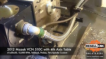 2012 Mazak VCN 510C, 4th Axis CNC Vertical Mill