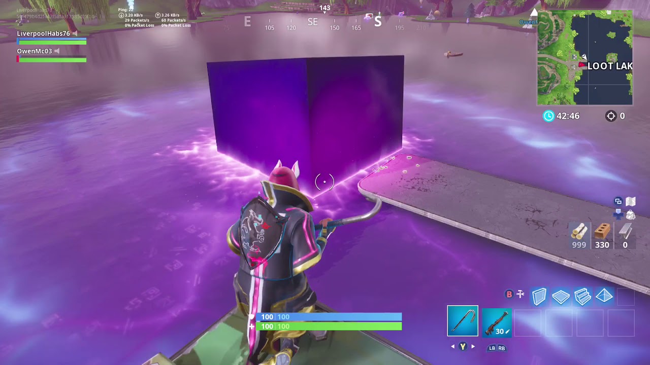 FORTNITE CUBE DISSOLVED IN LOOT LAKE!?
