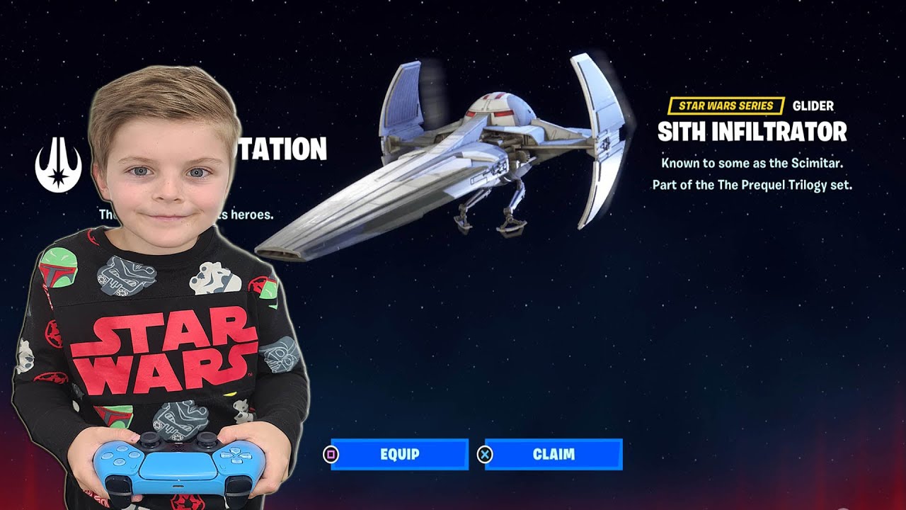 Unlocking A FREE NEW Fortnite Star Wars Glider SITH INFILTRATOR New