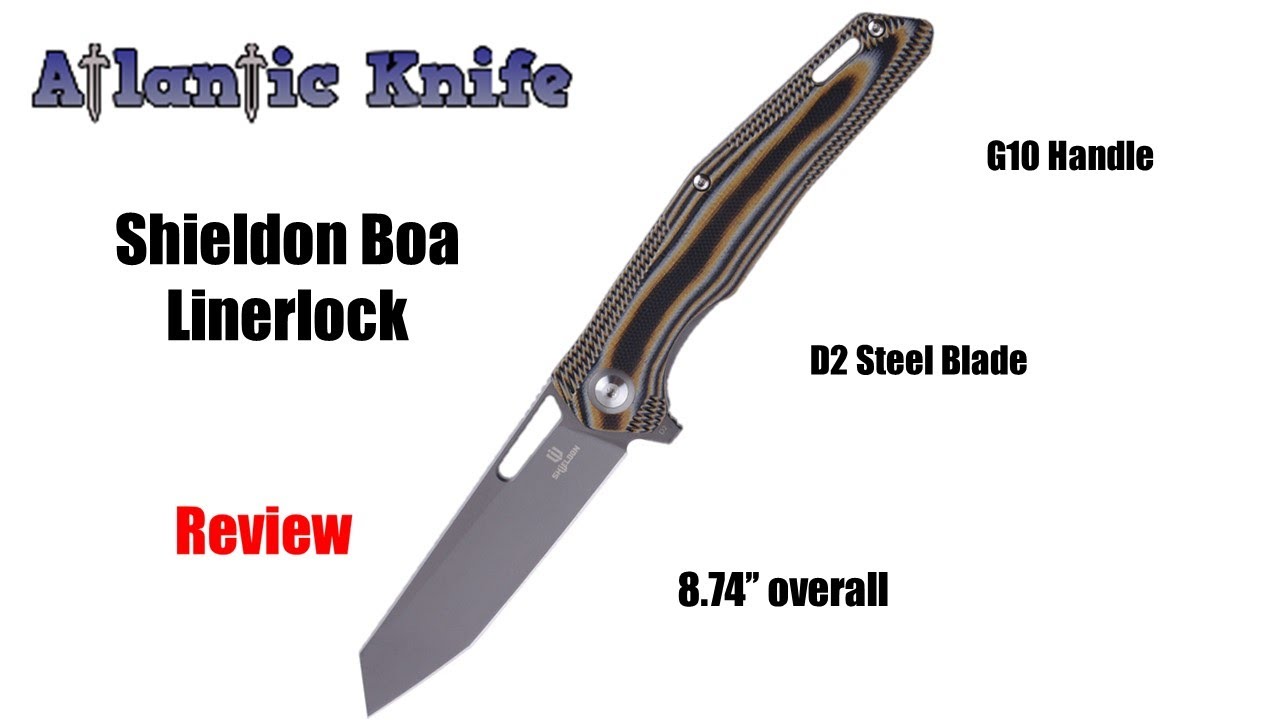 Shieldon Boa Linerlock Folding Knife Review | Atlantic Knife Reviews 2022