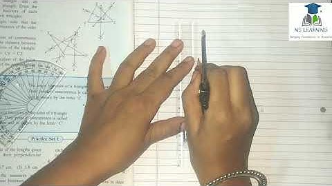 7th std maths || geometrical construction || angle bisectors of triangle | practice set1 || chapter1