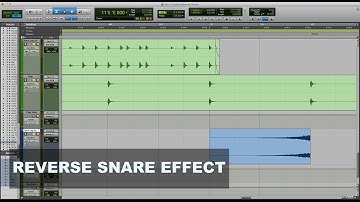 Creating a Reverse Snare Effect in Pro Tools
