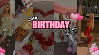 19TH BIRTHDAY VLOG🎉🎀: tea party, brunch, grwm, makeup appt, night out, etc.